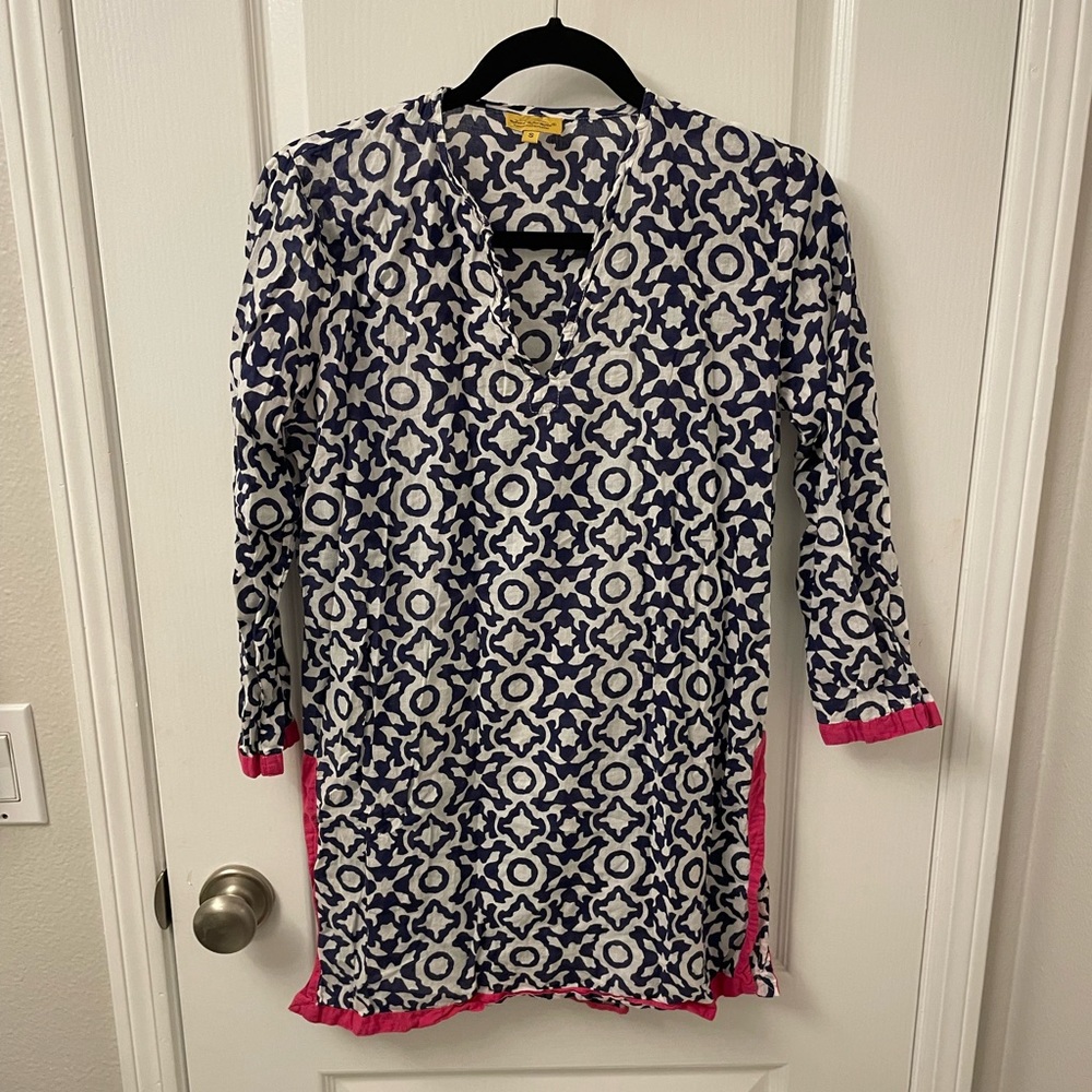 Roberta Roller Rabbit Navy Printed Tunic